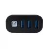 Techly IUSB3-HUB3-ROTB interface hub USB 3.2 Gen 1 (3.1 Gen 1) Type-A 5000 Mbit/s Black