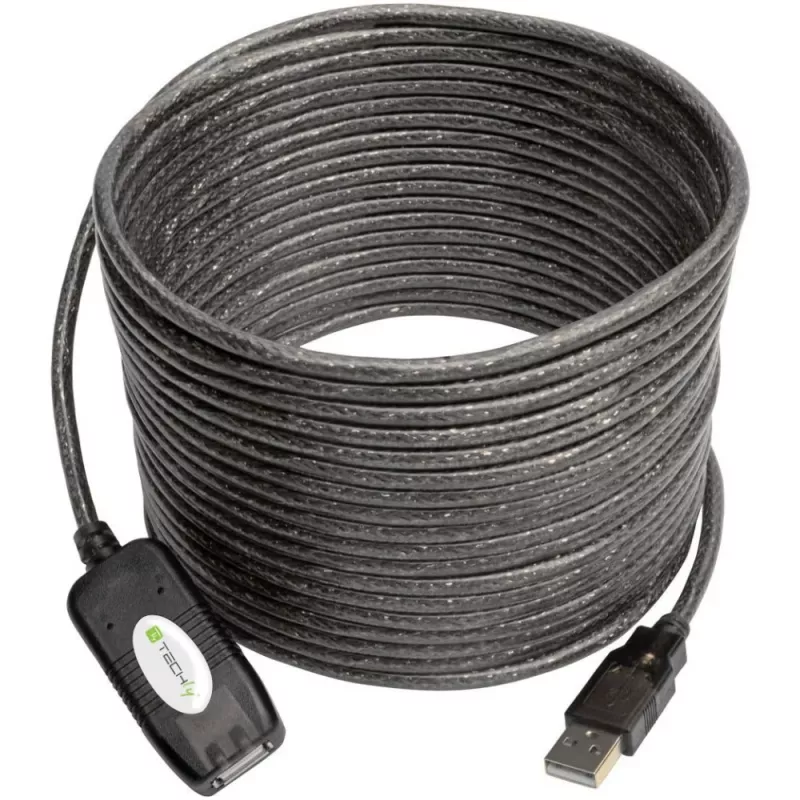 Techly Active Extension Cable USB 2.0 Hi-Speed 10m IUSB-REP10TY