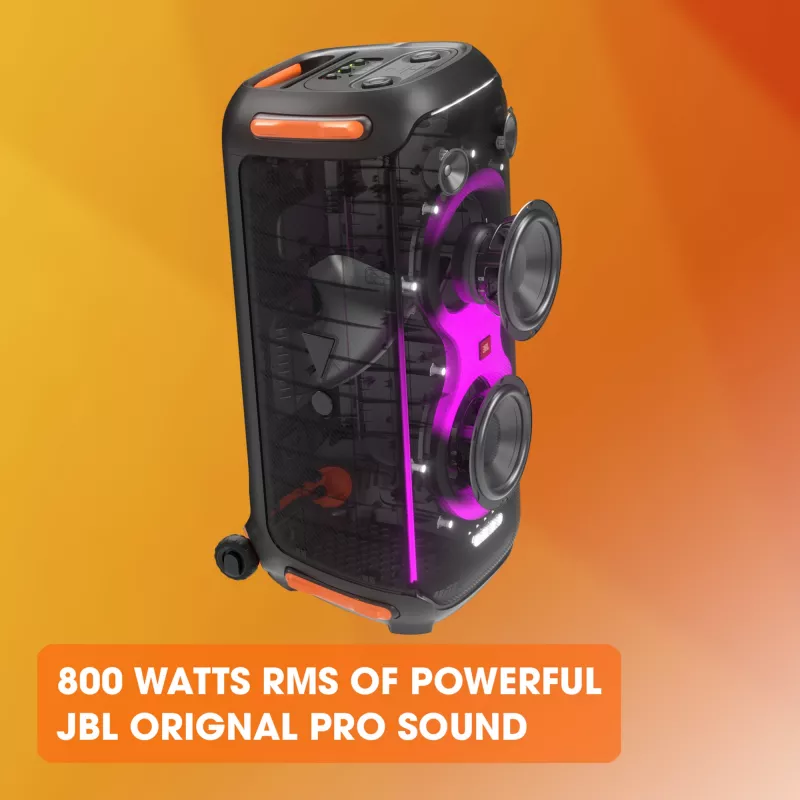 JBL PARTYBOX 710, 6.98 cm (2.75 inch), 7 cm, 20.3 cm (8 inch), 21.6 cm, 800 W, 35 - 20000 Hz