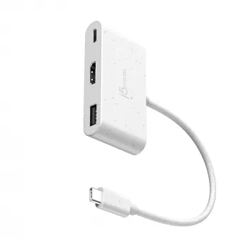 j5create JCA379EW - USB-C® to HDMI™ & USB™ Type-A with Power Delivery