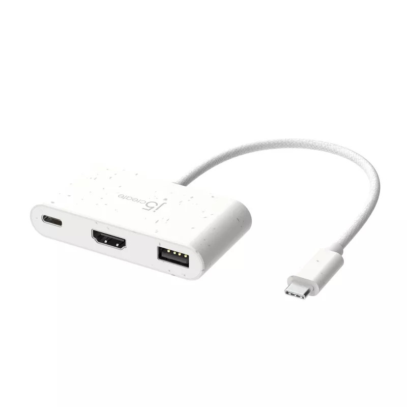j5create JCA379EW - USB-C® to HDMI™ & USB™ Type-A with Power Delivery