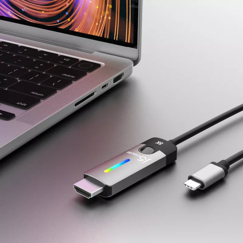 j5create JCC157-N USB-C to HDMI 2.1 8K Cable 1.79m