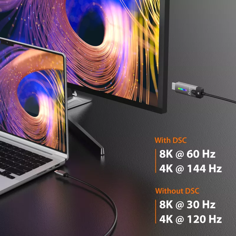 j5create JCC157-N USB-C to HDMI 2.1 8K Cable 1.79m