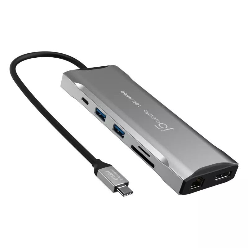 j5create JCD397-N 4K60 Elite USB-C Multi-Monitor Mini Dock Wired USB 3.2 Gen 1