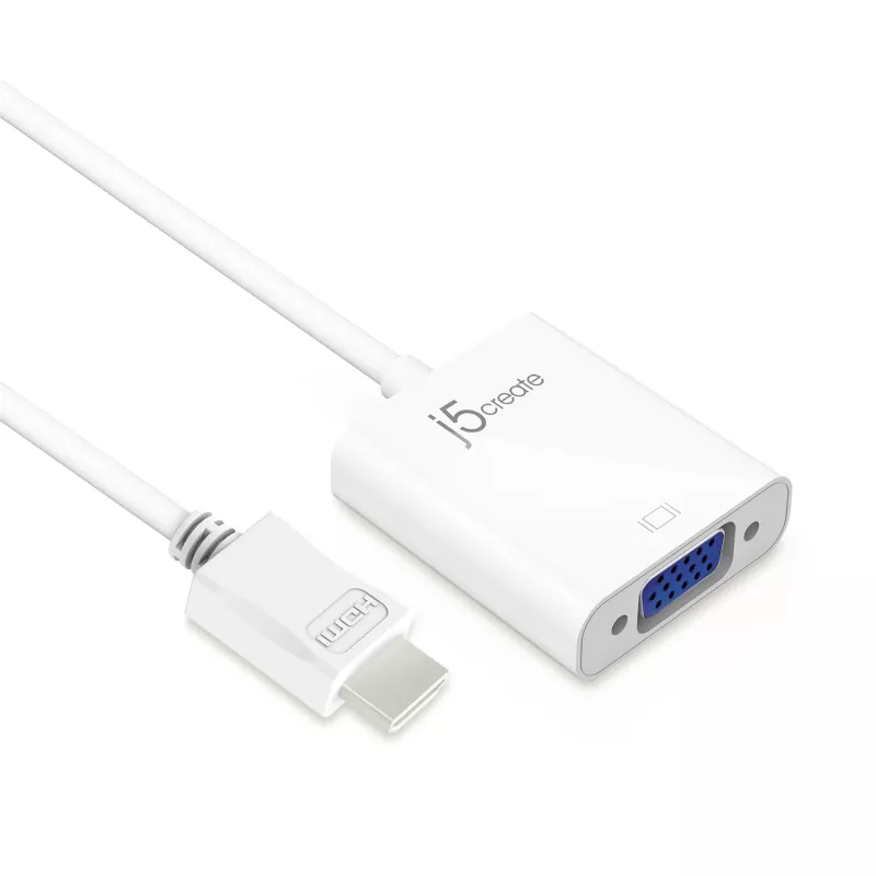 j5create JDA213 HDMI to VGA Adapter White 0.1m 1920x1080P
