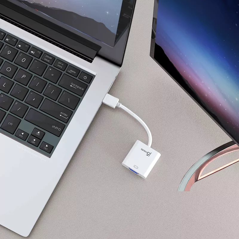 j5create JDA213 HDMI to VGA Adapter White 0.1m 1920x1080P