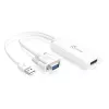 j5create JDA214 VGA to HDMI Video Audio Adapter White 0.176m