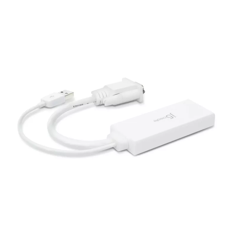 j5create JDA214 VGA to HDMI Video Audio Adapter White 0.176m