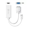 j5create JDA214 VGA to HDMI Video Audio Adapter White 0.176m