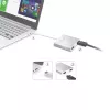 j5create JUA365 USB™ 3.0 to Dual HDMI Multi-Monitor Adapter, Silver