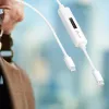 j5create JUCP14 USB-C™ 2.0 to USB-C™ Cable With OLED Dynamic Power Meter, White, 1.2 m