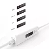 j5create JUCP14 USB-C™ 2.0 to USB-C™ Cable With OLED Dynamic Power Meter, White, 1.2 m