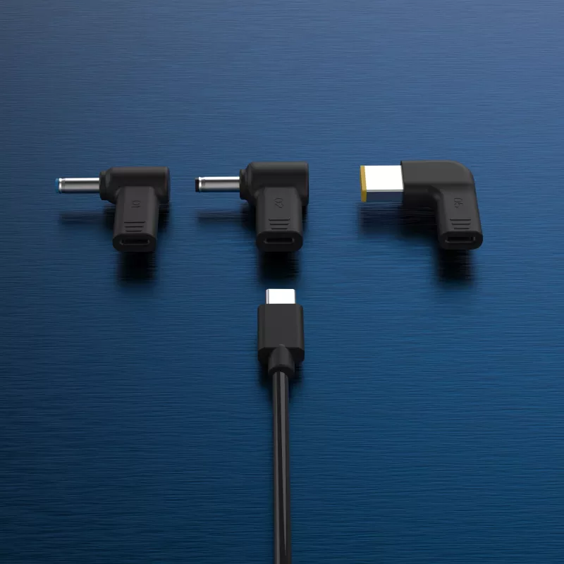 j5create JUP1565DCE3A-EN 67W GaN PD USB-C® Mini Charger with 3 Types of DC Connector - EU