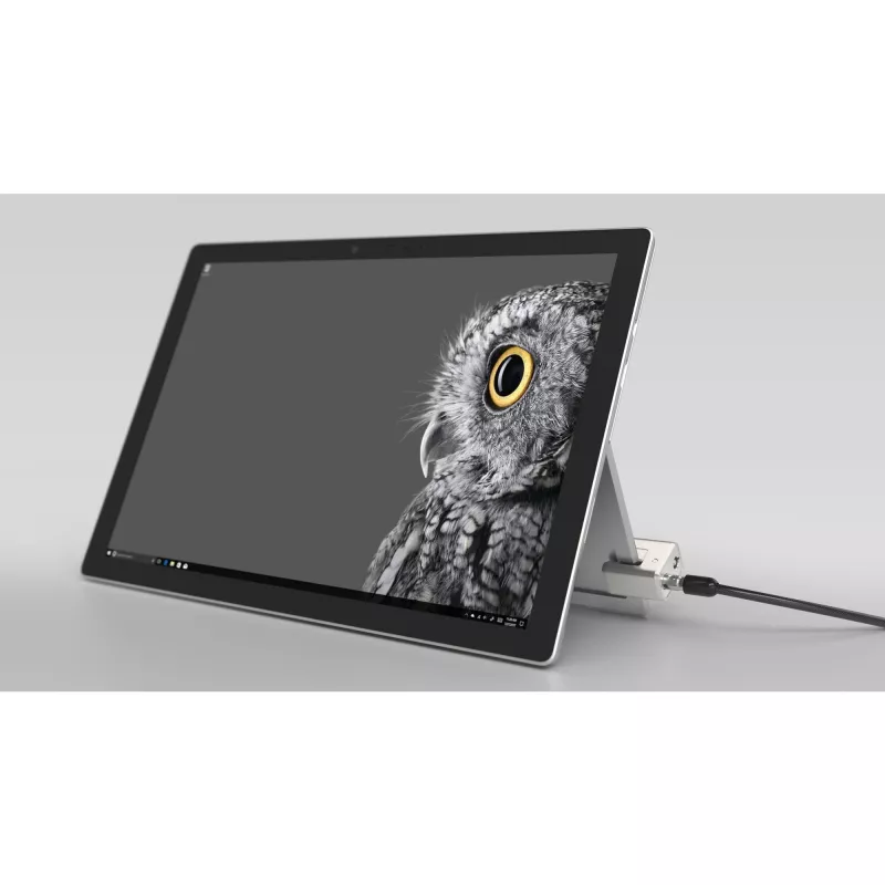 Kensington Keyed Cable Lock for Surface Pro and Surface Go, 1.8 m, Kensington, Key, Carbon steel, Black, Silver