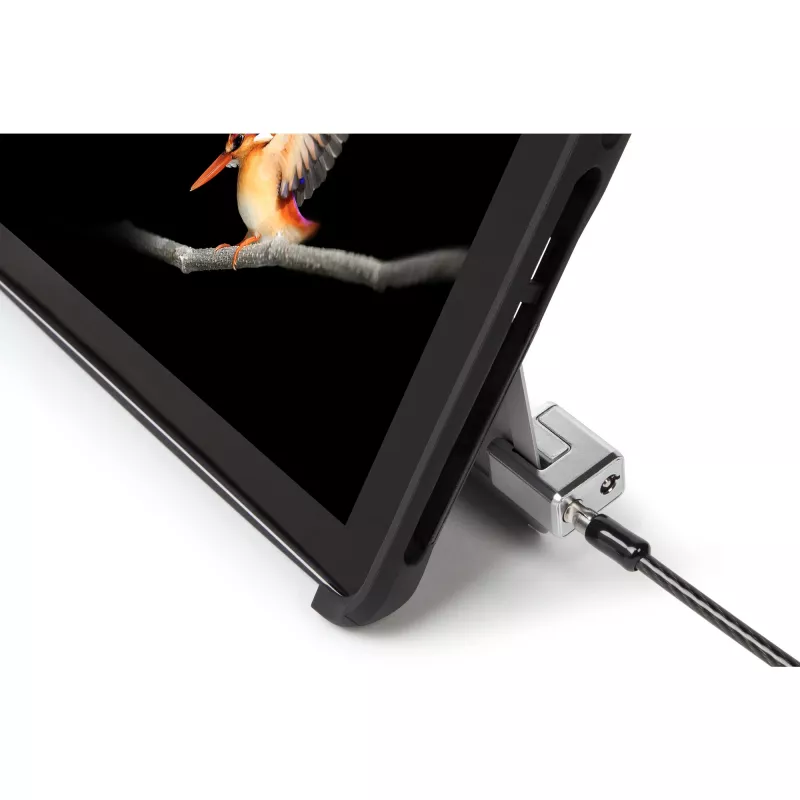 Kensington Keyed Cable Lock for Surface Pro and Surface Go, 1.8 m, Kensington, Key, Carbon steel, Black, Silver