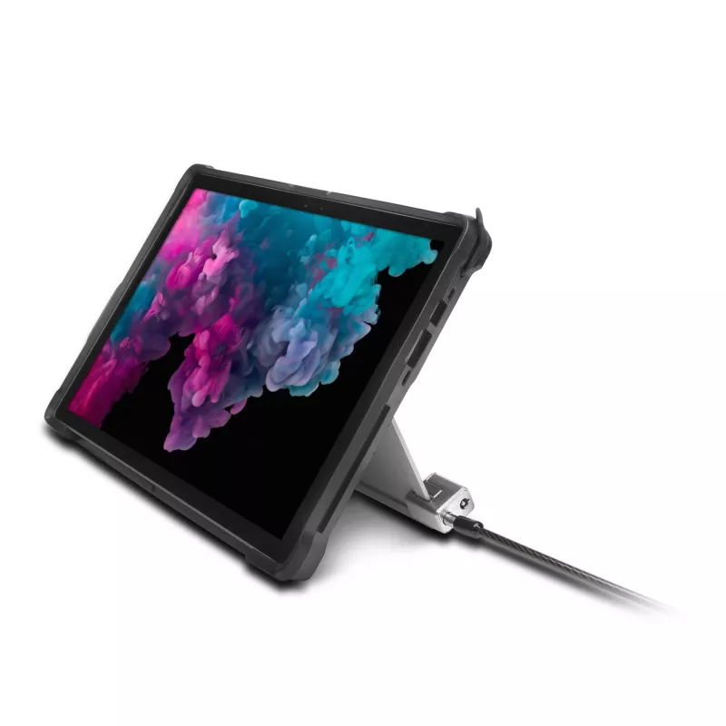 Kensington Keyed Cable Lock for Surface Pro and Surface Go, 1.8 m, Kensington, Key, Carbon steel, Black, Silver