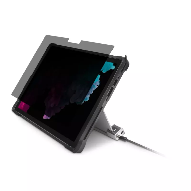Kensington Keyed Cable Lock for Surface Pro and Surface Go, 1.8 m, Kensington, Key, Carbon steel, Black, Silver