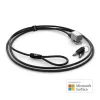 Kensington Keyed Cable Lock for Surface Pro and Surface Go, 1.8 m, Kensington, Key, Carbon steel, Black, Silver