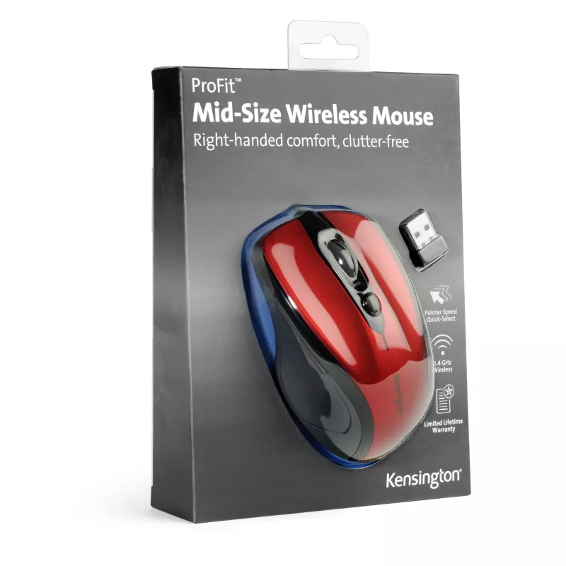 Mouse Kensington Pro Fit Wireless Mouse Mid Size RF Wireless