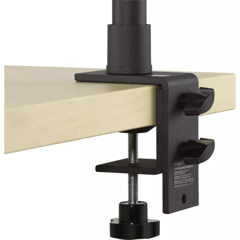 Desktop Microphone Stand Kensington A1000 Telescoping C-Clamp Stand Black