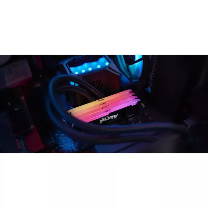 Kingston Technology FURY Beast 128GB 3600MT/s DDR4 CL18 DIMM (Kit of 4) RGB