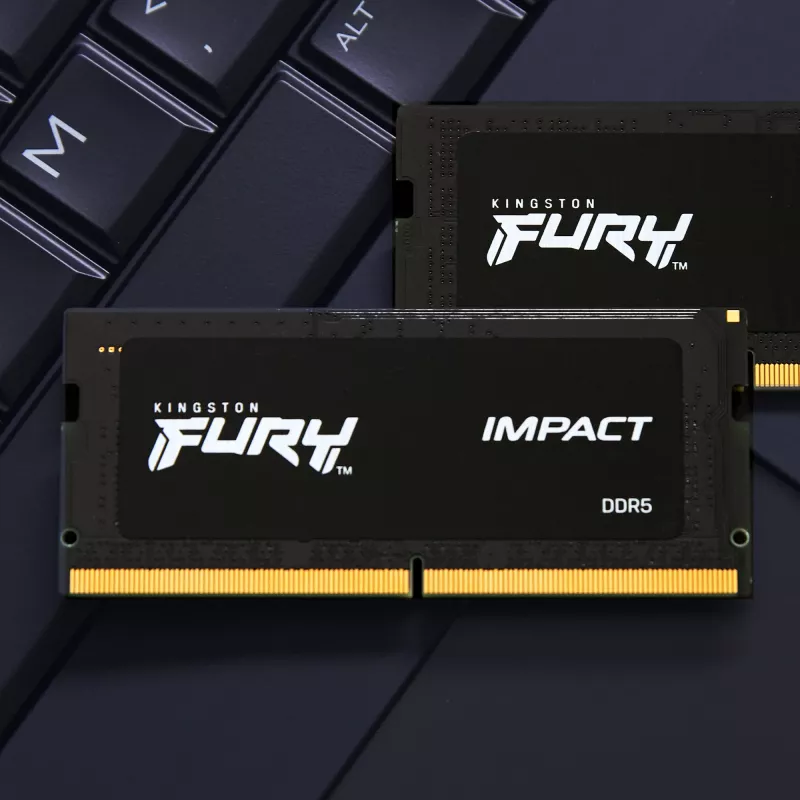 Kingston Technology FURY 16GB 4800MT/s DDR5 CL38 SODIMM (Kit of 2) Impact