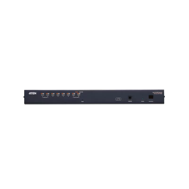 ATEN 8-Port Cat 5e/6 KVM Switch, 1920 x 1200 pixels, Ethernet LAN, WUXGA, 5.1 W, Black