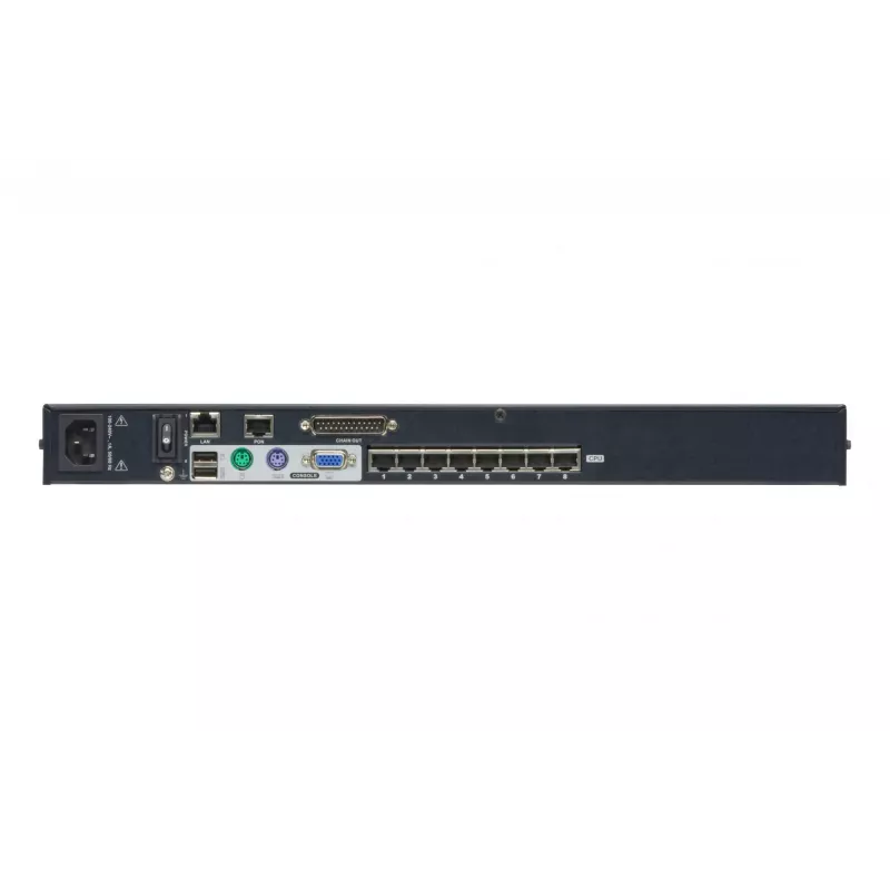ATEN 8-Port CAT5e/6 KVM Over IP Switch, 1920 x 1200 pixels, Ethernet LAN, WUXGA, 8.7 W, Black