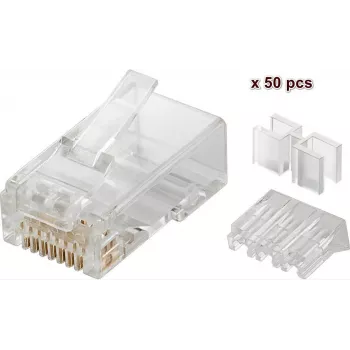 Microconnect KON503-50 wire connector RJ45 Transparent