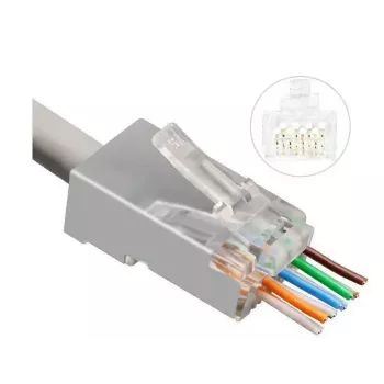 Microconnect KON506-50EZ wire connector RJ45 Silver