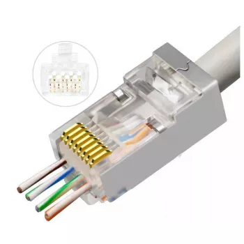 Microconnect KON506-50EZ wire connector RJ45 Silver
