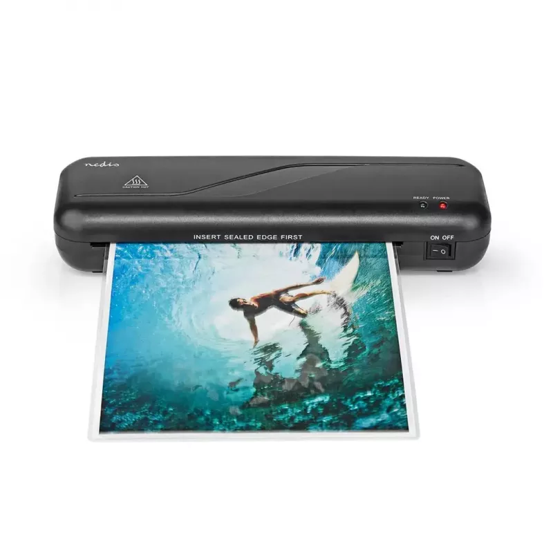 Laminator Nedis LAMI112BK4 hot laminator, 230 mm/min, black