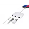 Microconnect LIGHT-HUB2 laptop dock/port replicator Lightning White