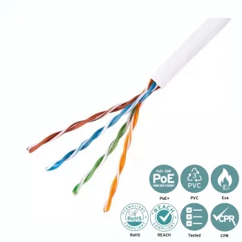 Lanview LVN122004 networking cable White 305 m Cat5e U/UTP (UTP)