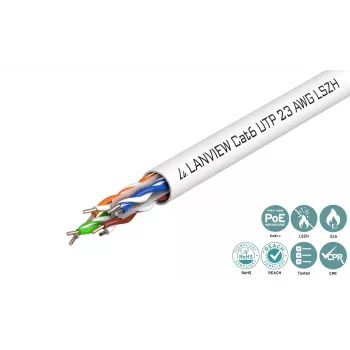 Lanview LVN122112 networking cable White 305 m Cat6 U/UTP (UTP)