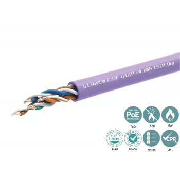 Networking cable Lanview LVN122152 RJ45 Cat5e 305 m Purple