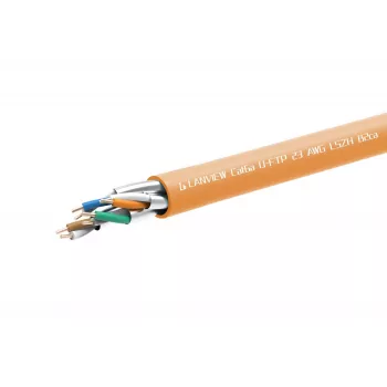 Networking cable Lanview LVN122153 RJ45 Cat6a 305 m Orange
