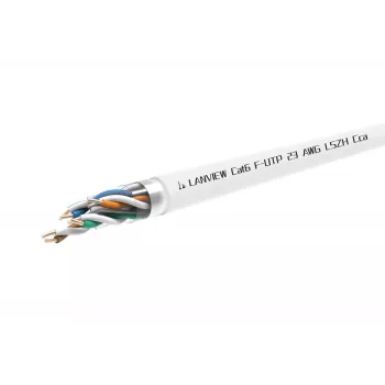 Cat6 F-UTP Network Cable 4x2xAWG23 LSZH white 305m,