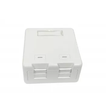 Lanview LVN127767 socket-outlet 2 x RJ-45 White