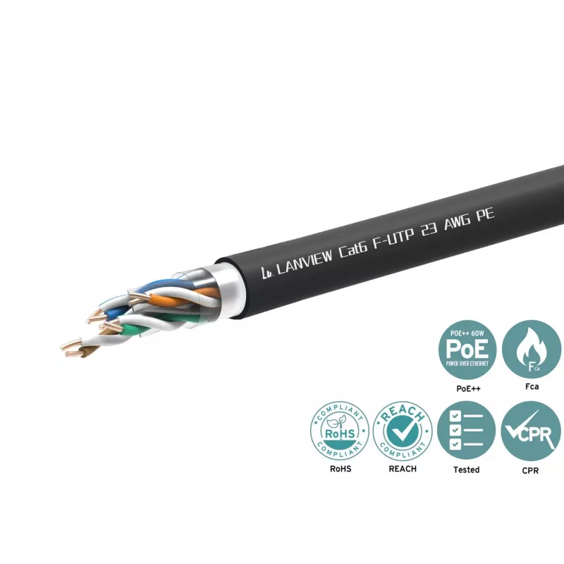 Lanview LVN-CAT6PE-FUTP-305M networking cable Cat6 F/UTP (FTP)
