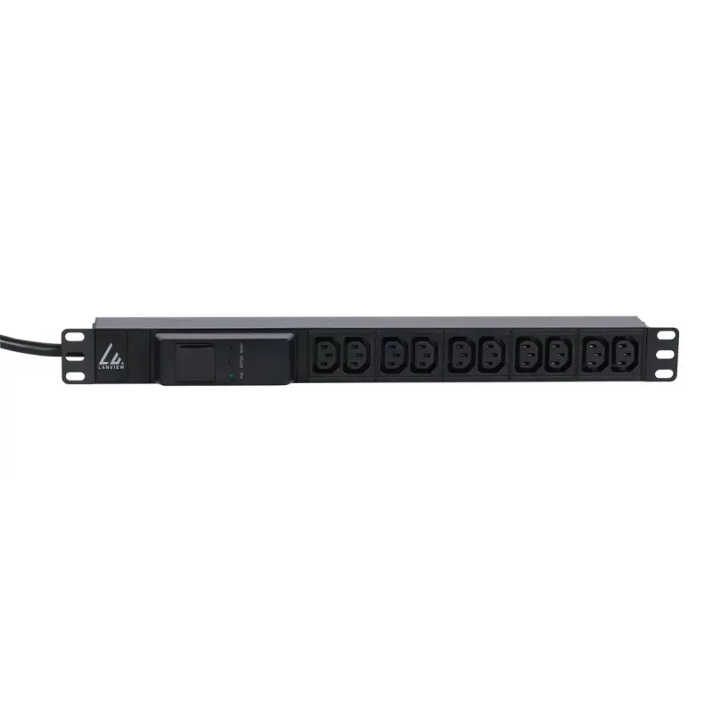 Lanview LVR261877 power distribution unit (PDU) 10 AC outlet(s) 1U Black