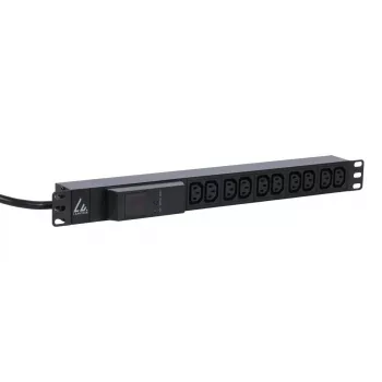 Lanview LVR261877 power distribution unit (PDU) 10 AC outlet(s) 1U Black