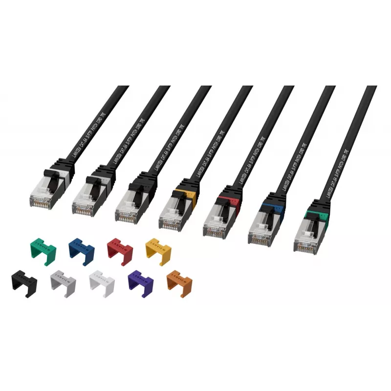 Networking Cable Lanview LV-SFTP6A10B Connector S/FTP 10m Black