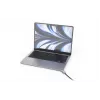 Compulocks Ledge for MacBook Air 13 inch M2 and M3 with Keyed Lock Silver