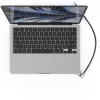 Compulocks Ledge for MacBook Air 13 inch M2 and M3 with Keyed Lock Silver