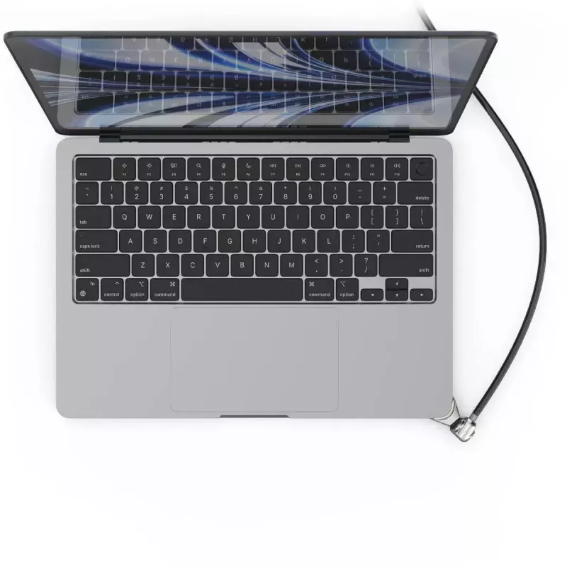 Compulocks Ledge for MacBook Air 13 inch M2 and M3 with Keyed Lock Silver