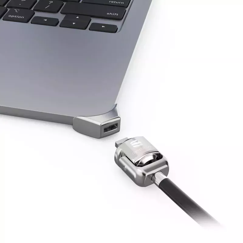 Compulocks Ledge for MacBook Air 13 inch M2 and M3 with Keyed Lock Silver