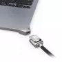 Compulocks Ledge adapter for MacBook Air 15 inch M2 M3 Keyed Cable Lock Silver