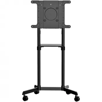 StarTech.com Mobile TV Cart - Portable Rolling TV Stand for 37-70 inch VESA Display (154lb/70kg) - TV Stand w/Shelf & Storage Compartment - Rotate/Tilt Display - Universal TV Mount on Wheels