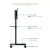 StarTech.com Mobile TV Cart - Portable Rolling TV Stand for 37-70 inch VESA Display (154lb/70kg) - TV Stand w/Shelf & Storage Compartment - Rotate/Tilt Display - Universal TV Mount on Wheels
